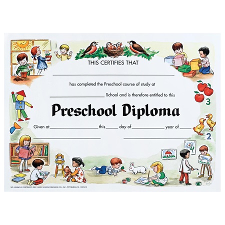 Preschool Diploma | Anderson's