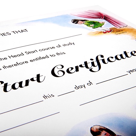 Head Start Certificate Anderson #39 s