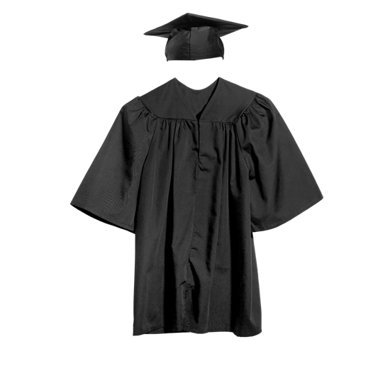 Matte Graduation Set with Honor Cord