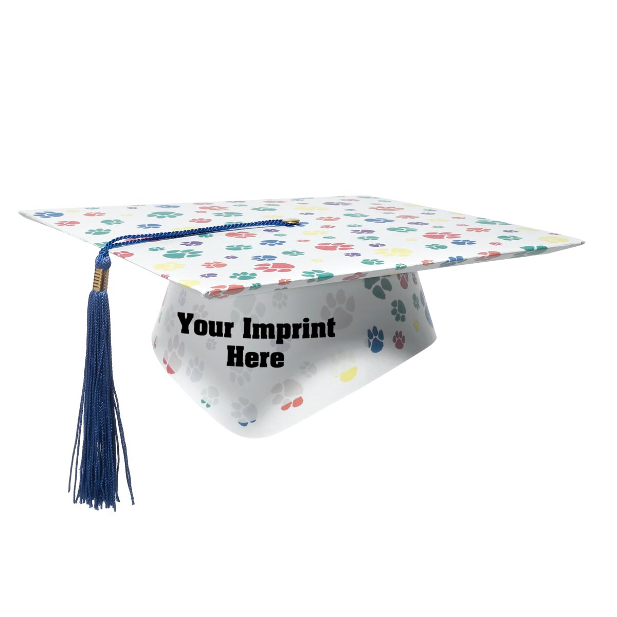 Graduation Kraft Gift Bags - Multicolor Party Favors (8.25x5x3.25 Inches), 8 Pack