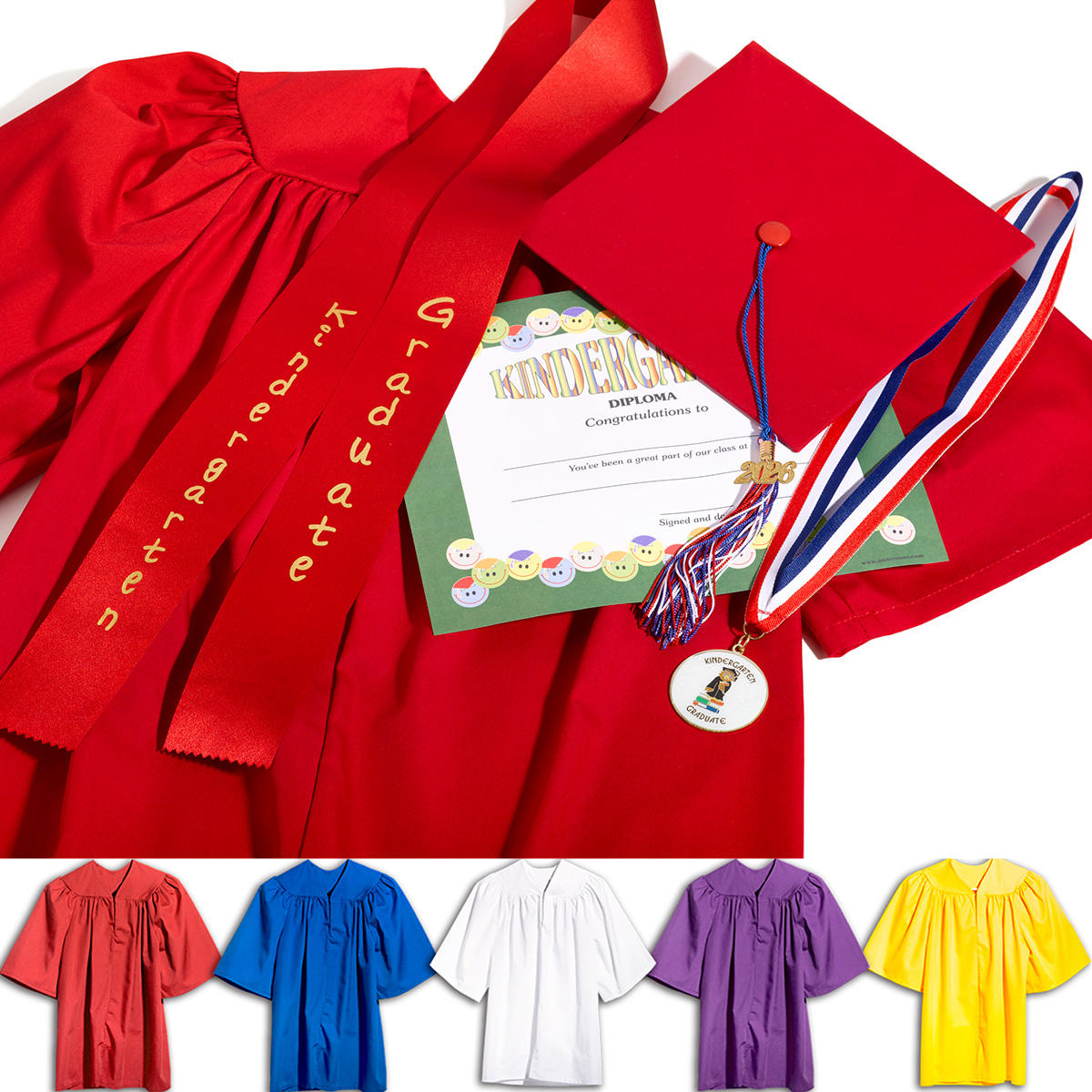 Premium Matte Kindergarten Graduation Award Set | Alphabet U