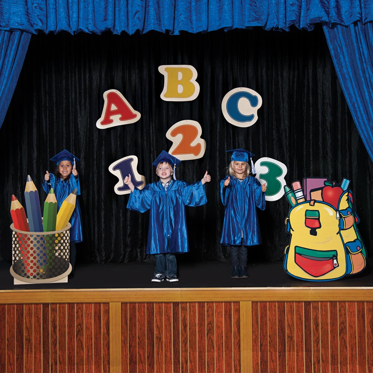 ABC/123 and School Supplies Stage Prop Kit | Alphabet U