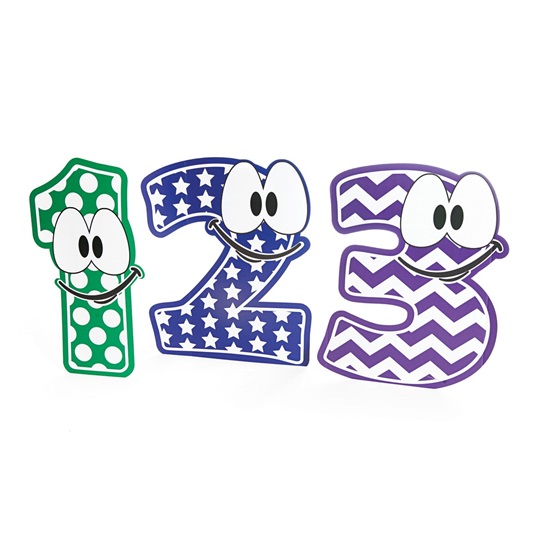 Cartoon Numbers 123
