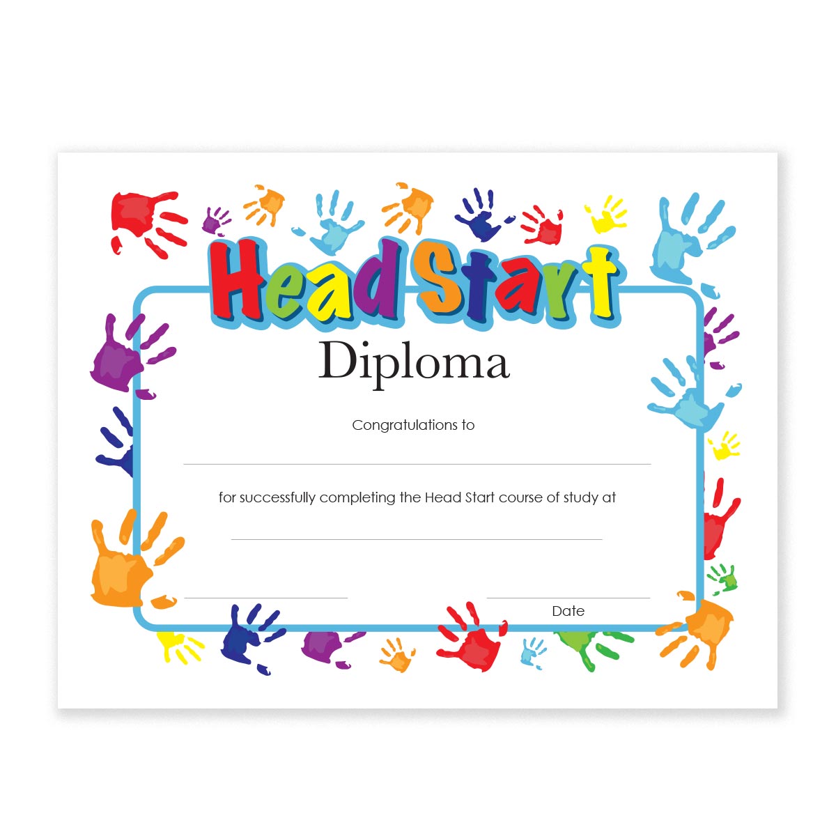 Head Start Graduation Certificates Editable Kindergarten Preschool