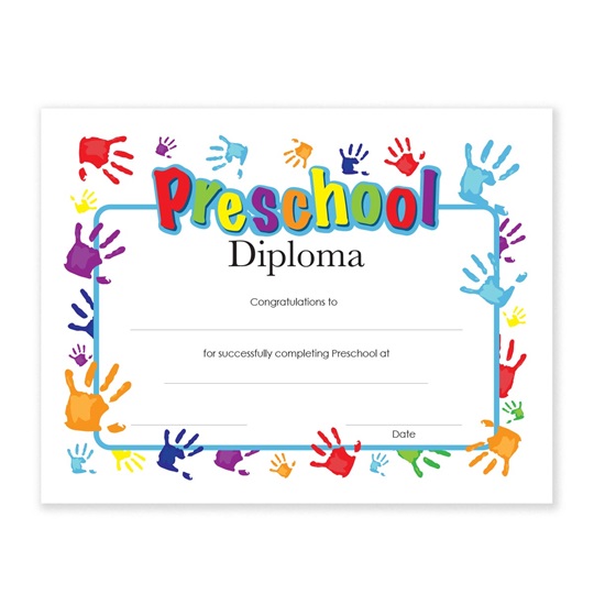 Printable Preschool Certificate Templates
