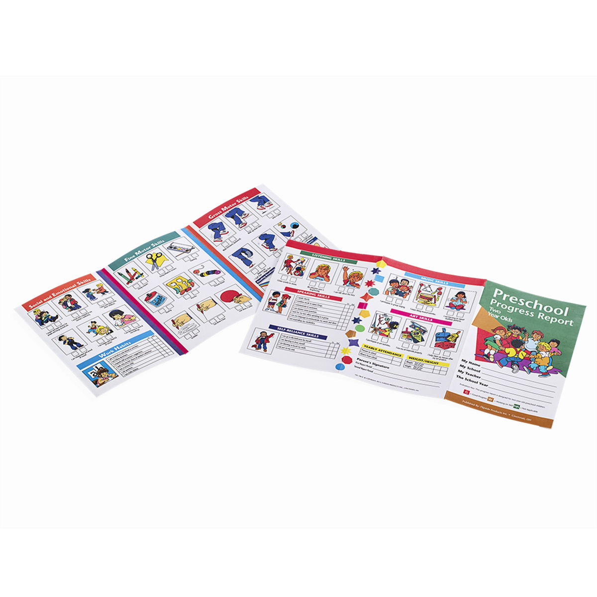15 in. x 8 1/4 in. Preschool Progress Reports For 2 Year Olds (10 pack) |  Alphabet U, image size:1200x1200