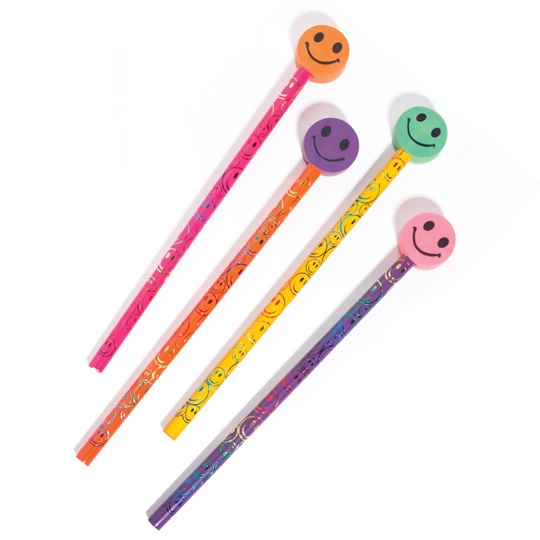 Pencil store with eraser