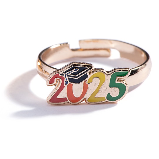 Child Graduation Ring ABC Class Ring Alphabet U