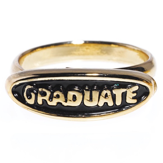 Graduate Class Ring Alphabet U