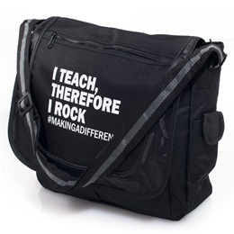 Messenger Bag - I Teach, Therefore I Rock