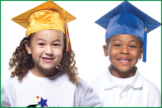 preschool and kindergarten graduation caps & gowns