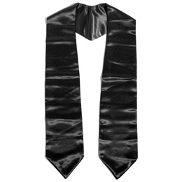 Kids 52" Graduation Stole - Black