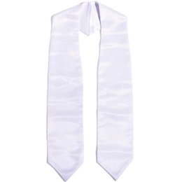 Kids 52" Graduation Stole - White