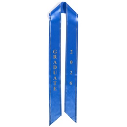 Blue 52 in. 2026 Graduate Sash