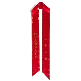 2026 Graduate Sash - Red