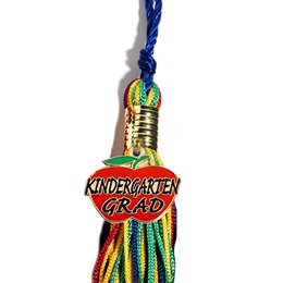 Tassel With Apple Kindergarten Grad Charm