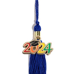 Graduation Tassel With Colorful 2024 Charm