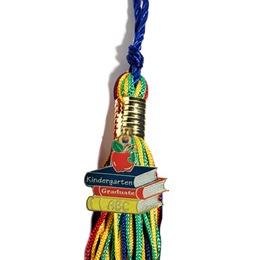 Graduation Tassel With Kindergarten Book Charm