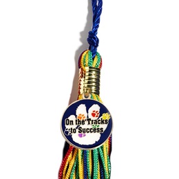 Tassel and On The Tracks To Success Charm Set