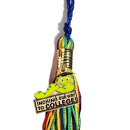 Graduation Tassel With Inching Our Way to College Charm