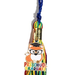 Graduation Tassel With Preschool Graduate Fox Charm