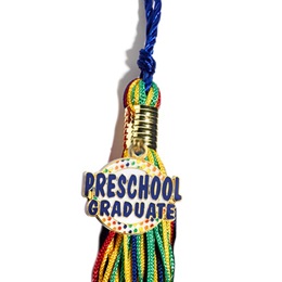 Graduation Tassel With Preschool Dots Charm
