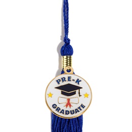 Graduation Tassel With Pre-K Graduate Cap and Scroll Charm