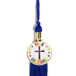 Graduation Tassel With Pre-K Graduate Cross Charm