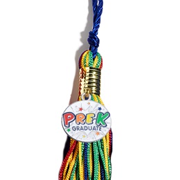 Graduation Tassel With Pre-K Graduation Starburst Charm