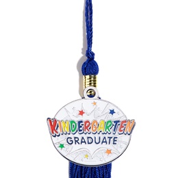 Graduation Tassel With Kindergarten Graduate Starburst Charm