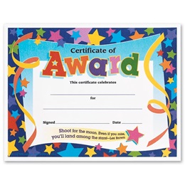 Award Certificate - Certificate of Award