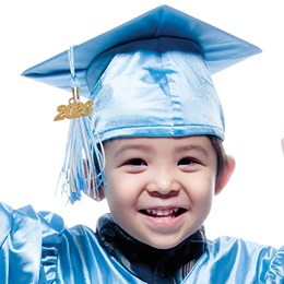 Shiny Light Blue Graduation Cap and Tassel Set