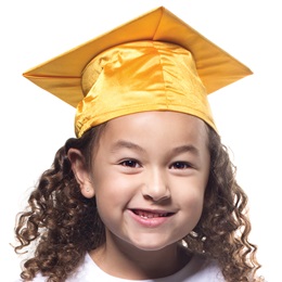 Shiny Gold Graduation Cap