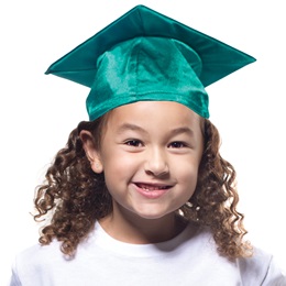 Shiny Green Graduation Cap
