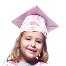 Shiny Pink Graduation Cap