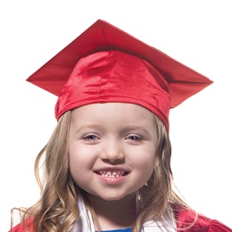 Shiny Red Graduation Cap