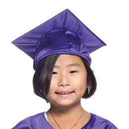 Shiny Purple Graduation Cap