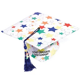 Full Color Grad Cap - Color Craze Stars