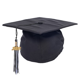 Black EZ Matte Graduation Cap and Tassel Set