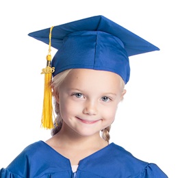 Blue EZ Matte Graduation Cap and Tassel Set