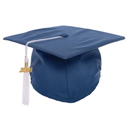 Navy EZ Matte Graduation Cap and Tassel Set