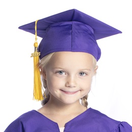 Purple EZ Matte Graduation Cap and Tassel Set