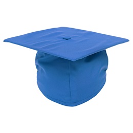 Blue EZ Matte Graduation Cap