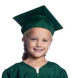 Dark Green EZ Matte Graduation Cap
