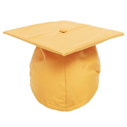 Gold EZ Matte Graduation Cap