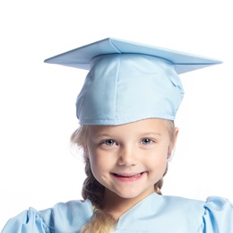 Light Blue EZ Matte Graduation Cap