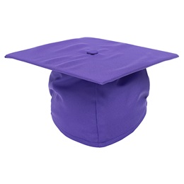 Purple EZ Matte Graduation Cap