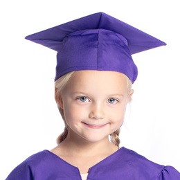 Purple EZ Matte Graduation Cap