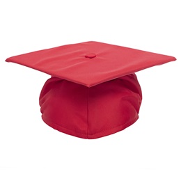Red EZ Matte Graduation Cap