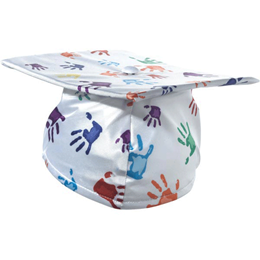 Handprints Grad Cap